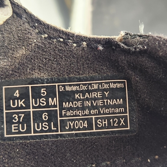 DOC MARTENS Women's Klaire Y Sandal Size 6 EU 37 Y2K Air Wair Shoes - Picture 4 of 11